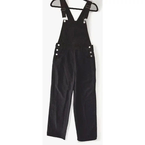 Wide leg black overalls - Picture 4 of 4